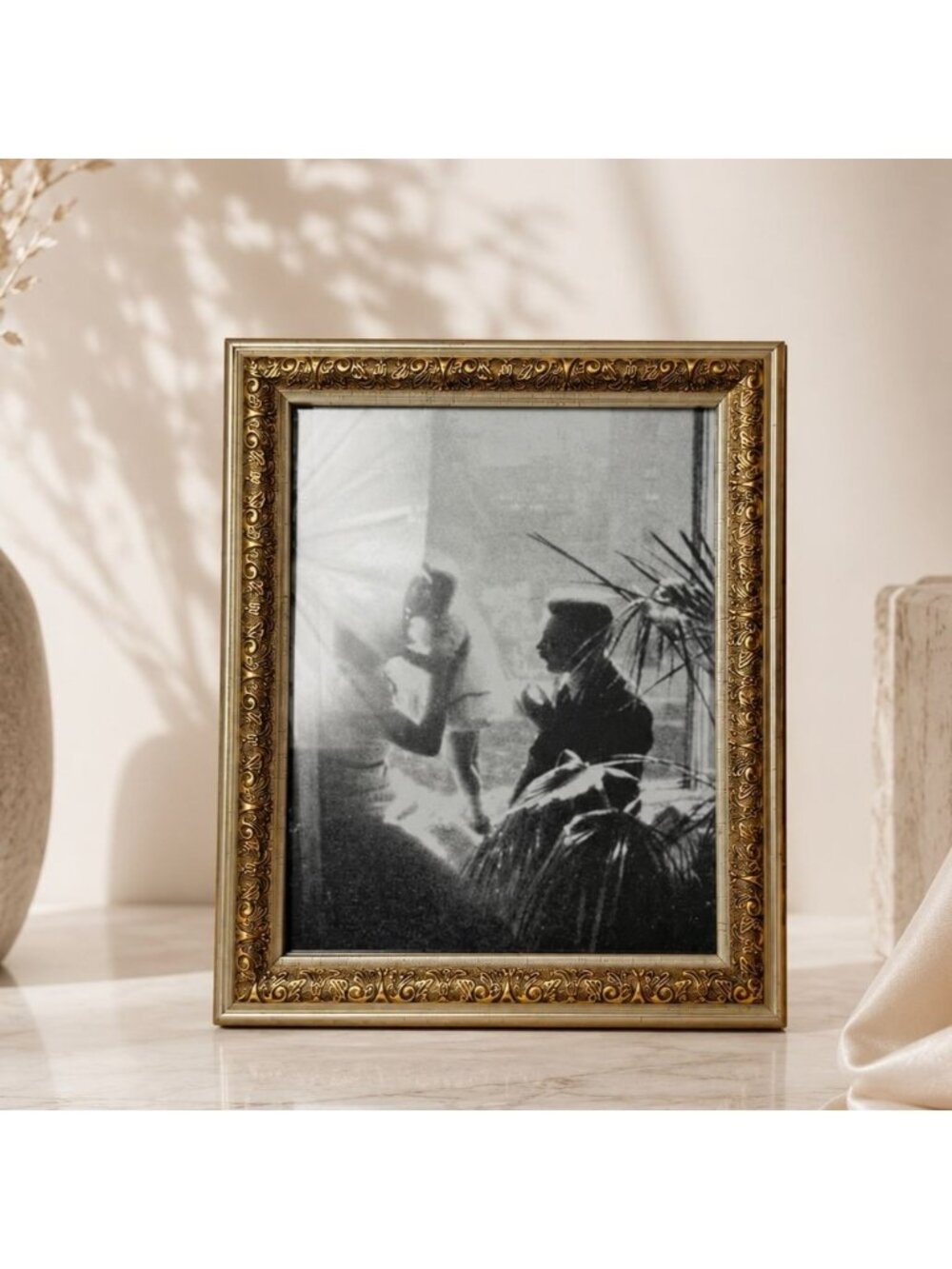 Vintage Cedar Creek Ornate Picture Frame 8x10 Two Tone Gold Silver Formal Photo